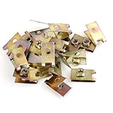 20枚スプリングメタルU型クリップカーパネルフェンダー用スピードナットM6