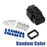 1セット8ピンウェイ防水電気コネクタプロフェッショナルワイヤーコネクタプラグ端子キット用カー