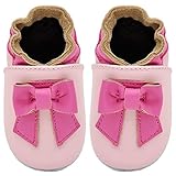 Kimi + Kai Kids Soft Sole Leather Crib Bootie Shoes - 12-18 Months