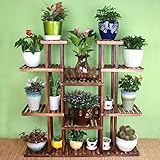 Plant shelf フラワーポットラック、4段フラワーラック、バルコニー付木製棚シェルフ長方形マルチファンクションシェルフ Flower racks ( 色 : A , サイズ さいず : 120