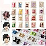 BIANHUAN ヘアクリップ ヘアピン ベビー ヘアアクセサリー 20(2×10)点セット カラフル リボン クリップ 前髪クリップ 髪留め 髪飾り ヘアクリップ向け こども 子供 キッズ レディー