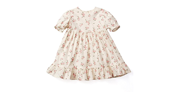 Amazon 北欧デンマークの子供服ブランド Cadeau ホワイト プチローズ ワンピース 68ｃｍ ワンピース チュニック 通販
