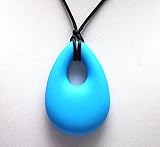 Edealing Baby Infant Drop Pendant Silicone Teething Nursing Breastfeeding Necklace for Mom (Blue) [並