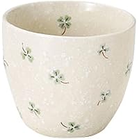 美濃焼 ハッピークローバー えくぼ煎茶 グリーン K51085