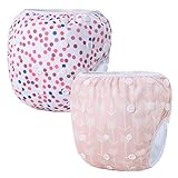 StoreofbabyJP　ベビー＆子供用　水着 スイムパンツ　赤ちゃん　再利用可能 防水 スイム布 水遊び　男女兼用　サイズ調整可能　オムツカバー スイミング　両点セット