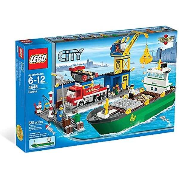 レゴ シティ コンテナ船とハーバー 4645 並行輸入品 ブロック おもちゃ Amazon