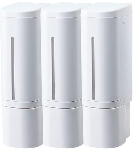 Amazon｜シャンプーボトル 3室｜壁掛けタイプ 各400ML｜シャンプー