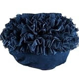 Buenos Ninos ベビー コットン パンツ 無地 チュール フリル ショーツ ブラック 6-12か月 [並行輸入品]