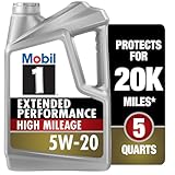 Mobil 1 Extended Performance High Mileage 5W-20; 5QT