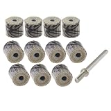 uxcell　フラップホイール　研磨ホイール　直径3mm　240グリット　エメリー布　11個