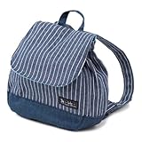 元気にお出かけベビーリュック　ピンストライプ・インディゴ　B1601900　日本製