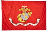 Annin Flagmakers 439007 4 ft. x 6 ft. Nylon-Glo Flag - U.S. Marine Corp