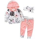 Domybest 春秋 子供服 上下セット キッズ トップス+パンツ＋ヘアバンド 3点セット 寝間着 パジャマ 女の子 長袖 （6ヶ月-2歳）