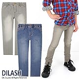 (ディラッシュ) DILASH 秋'14 ストレッチデニムストレートパンツ 80 サックス