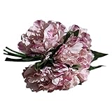 Zhaozheウエディングブーケ 造花 手作りブーケ お祝い ブライダルブーケ 花嫁ブーケ 結婚式 5本 牡丹 ギフト 贈り物