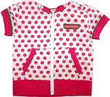 MIL DE BERRY 水玉半袖パーカー 95cm オフホワイト [150] 40/-ベア天竺 X23037-02