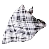 ベビー　赤ちゃん　綿100％　よだれかけ　キッズ　女の子　男の子　ブラック+ホワイト