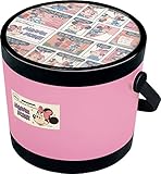 錦化成 収納 コンテナ ミニーマウス ラウンドコンテナ (S) ピーチピンク