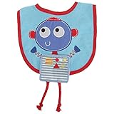 赤ちゃん・ベビー用 ボーイズ ロボット タッセルつきビブ スタイ 男の子 (ワンサイズ) (ブルー)