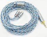 【JSHiFi-Freedom】2pin3.5mmリケーブル 8芯銀メッキ フラット2pinイヤホンアップグレードケーブル 3.5mmイヤフォン交換ケーブル (2pin3.5mm)
