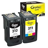 Galac ink キャノンCanon BC310 XL+BC311 XL 大容量 残量表示付 BC-310+BC-311（ブラック+カラー）2個セット【再生インク】【対応機種】PIXUS - MP493, MP490, MP480, MP280, MP270, MX420, MX350, iP2700