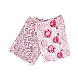 Minene UK Supersize Muslins (Pink Flowers and Red Fans by Minene