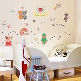 壁アートデカールかわいい猫Removable Windowステッカー家具の装飾decalsnotebookのステッカー子供リビングルームベッドルーム子供