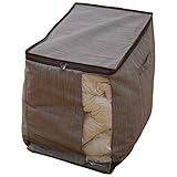 山善(YAMAZEN) クローゼット用収納シリーズ 窓付き 布団収納ケース M ダブル1枚用 YTC-CLFTM