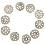 SODIAL 10個 ミニ22mm ダイヤモンド切断鋸ブレードミルシート