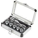 Sunex 9723 1/4-Inch Drive Universal Spline Socket Set with Mini-Flex Ratchet, 13-Piece [並行輸入品]
