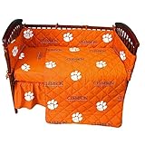 College Covers Clemson Tigers Baby Crib Pair of Solid Fitted Sheet [並行輸入品]