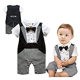 Cuteshower 男の子 スーツ 子供服 ロンパーススーツ ベビー服 ロンパース 新生児 出産祝い 結婚式 80
