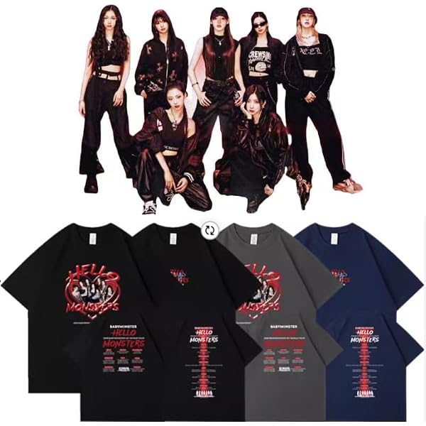 Amazon.co.jp: babymonster 日本 ペンミ ベビモン ベースボール シャツ