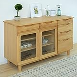 ISSEIKI サイドボード 幅120cm ナチュラル木製 【ER-01-10】