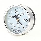 DealMux 0MPa - -0.1MPa 1/4 NPTねじ2.5クラスの低マウント真空計