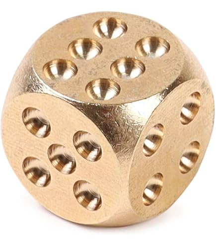 Amazon | Levarage サイコロ ゴールド 4個セット 1.5cm四方 Dice