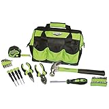 Viper Tool Storage V30TBKLG Tool Bag and 30-Piece Tool Set, 12-Inch, Lime Green by Viper Tool Storag