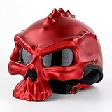 DGF ヘルメット形状ハーフヘルメットヘレンヘルメット機関車サンシェードゴーグル両面ヘルメットの交換が可能 (色 : Red, サイズ さいず : M)