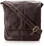 David King & Co 155C Laptop Messenger with Front Gusset Pocket- Cafe