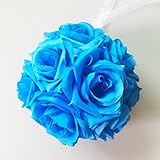 cyndie　造花　アジサイ　観葉植物　アクセサリー　飾り　ウェディング用品　3カラー　ブルー
