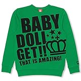 BABYDOLL（ベビードール） 斜めメッセージトレーナー 男女兼用 M グリーン