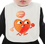 Baby ネクタイを有する有機ビブ Medium