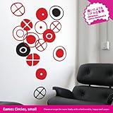 BLIK ウォールステッカー イームズサークル スモール トマト E-Circles-1