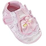 Zhhlinyuan 安定した品質 First Walking Shoes ベビー Girls Bowknot Decoration Anti-slip Sole Soft Shoes