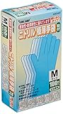 川西工業 ニトリル 極薄手袋 粉付 100枚入 #2043 ブルー M