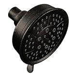 Moen 3638ORB Four-Function 4-3/8-Inch Diameter Showerhead, Oil Rubbed Bronze