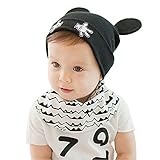 （サクララ）Sakulala ベビー 赤ちゃん 新生児用　ニット帽子 キャップ 子ども 子供 幼児 コットン 綿 耳 付き 女の子 男の子