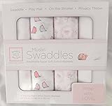 スワドルデザインズ (SwaddleDesigns) おくるみ モスリン ピンク調 4枚セット [並行輸入品]
