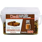 DeckWise Hardwood Plugs - 3/8" Standard IPE - 350 Pack by DeckWise [並行輸入品]