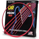 DR エレキ弦 NEON ニッケルメッキ レッド カラー コーテッド .009-.042 NRE-9